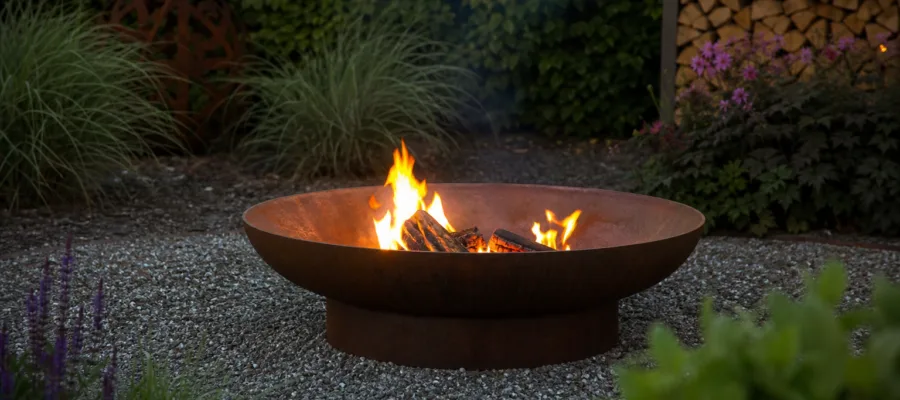 Feuerschale im Garten: Stylishe Gestaltungsideen fuer gemuetliche Abende im Freien