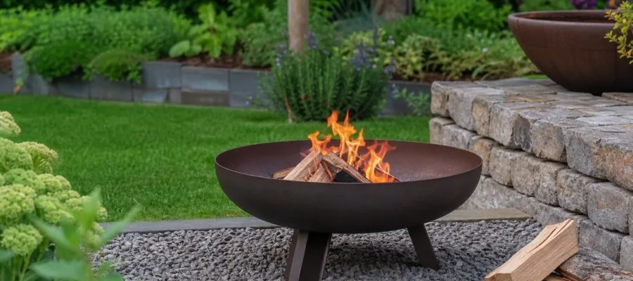 Effiziente Anwendungsmoeglichkeiten Ihrer Feuerschale fuer gemuetliche Abende im Garten